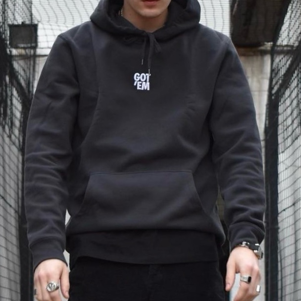 Got ‘em Washed black hoodie